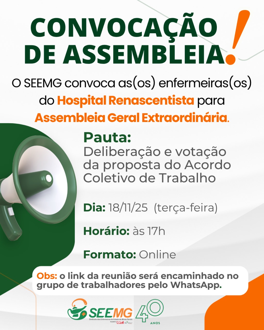 Convocação de Assembleia!