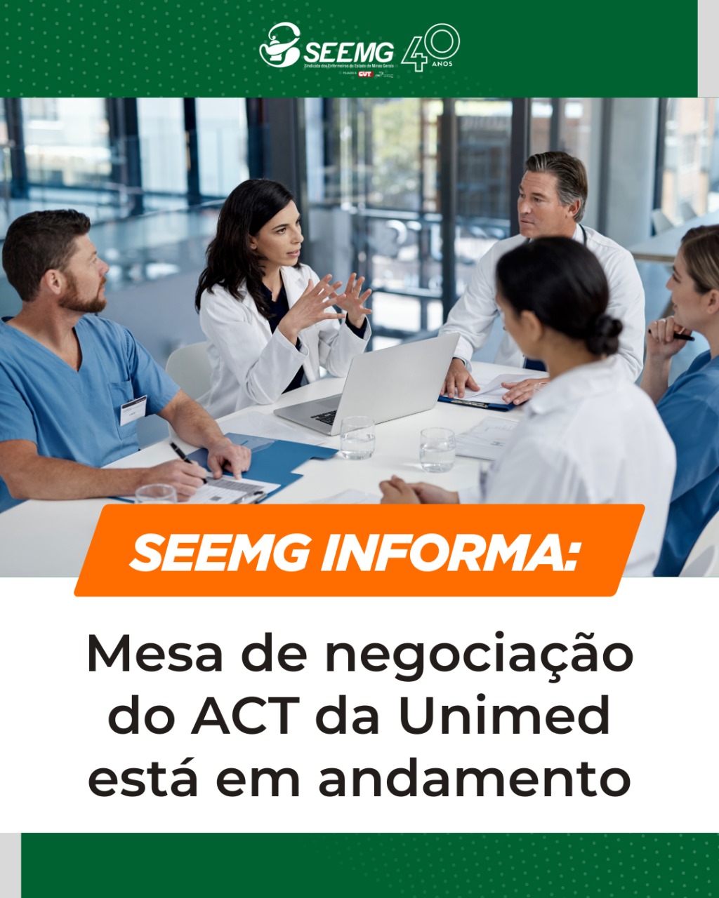 SEEMG informa: mesa de negociação do ACT da Unimed está em andamento
