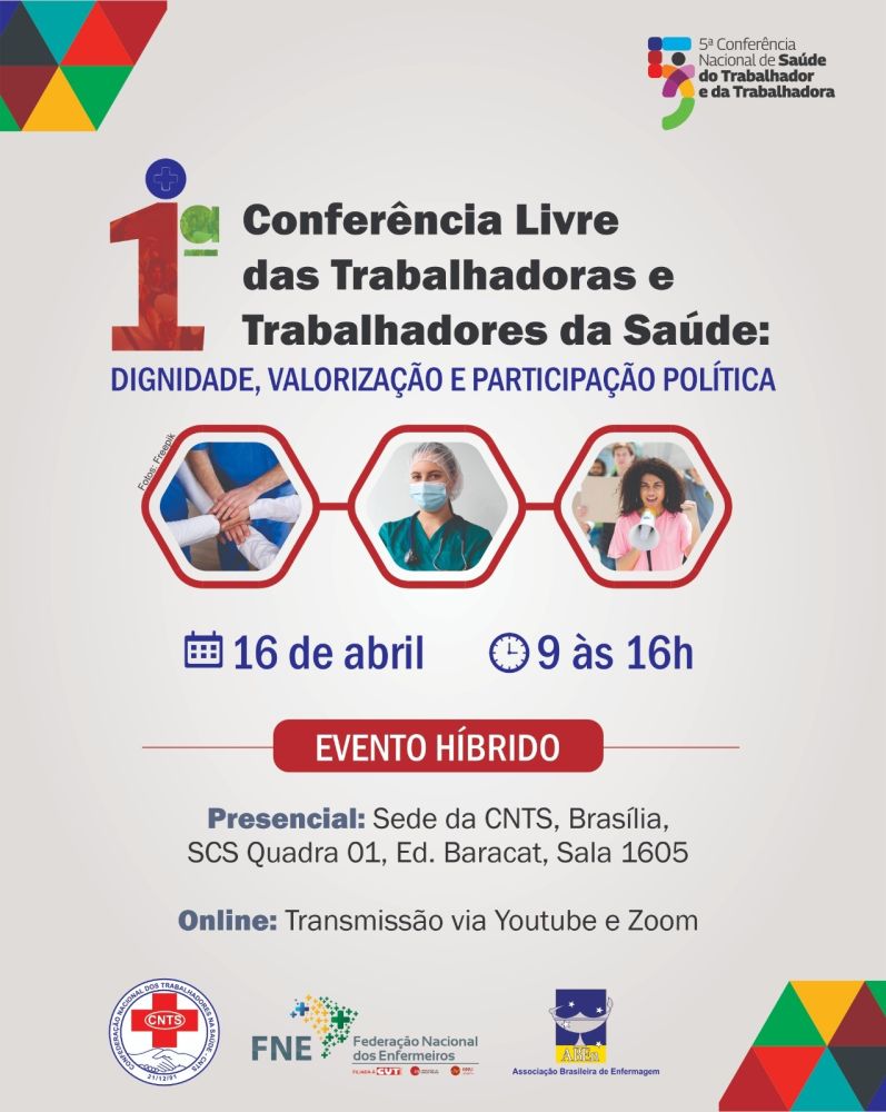 SEEMG convida categoria para 1ª Conferência Nacional Livre das Trabalhadoras e Trabalhadores da Saúde