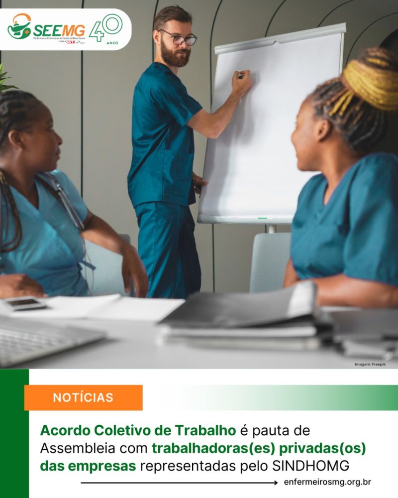 Acordo Coletivo de Trabalho é pauta de Assembleia com trabalhadoras(es) privadas(os) das empresas representadas pelo SINDHOMG