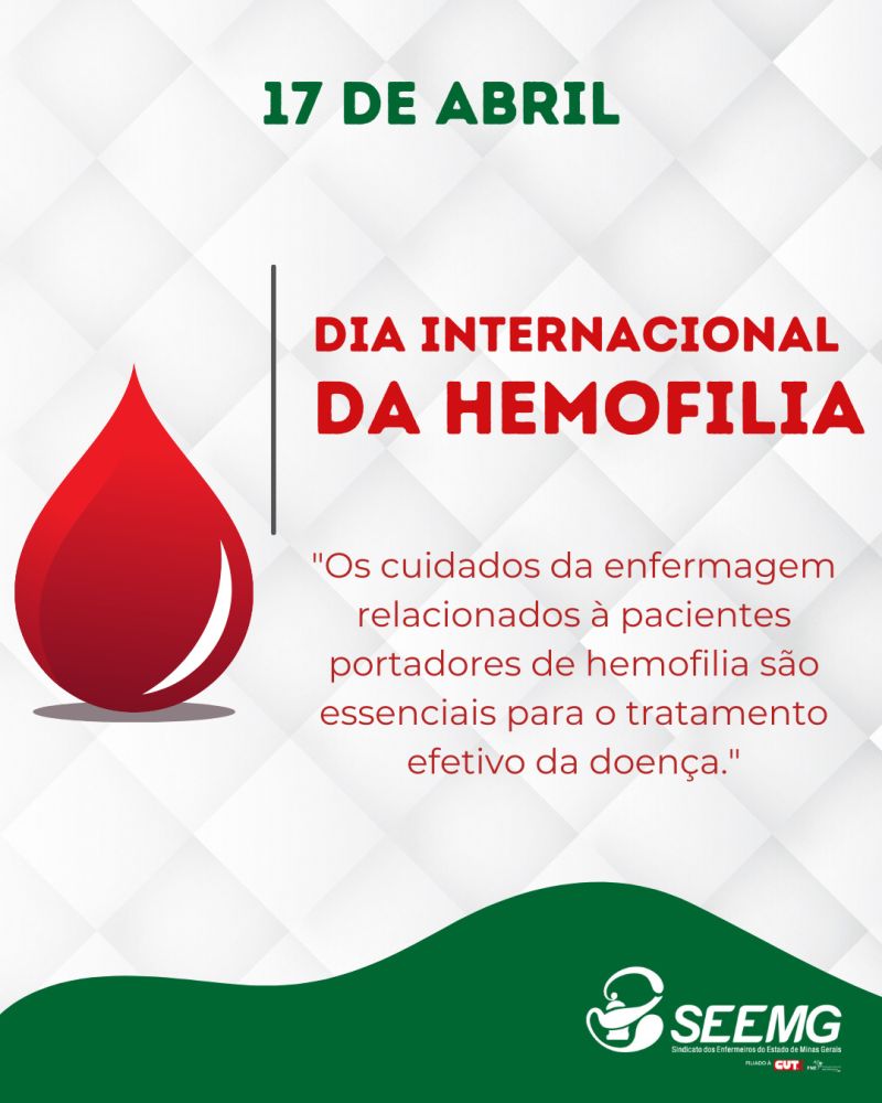 17 de abril - Dia Mundial da Hemofilia