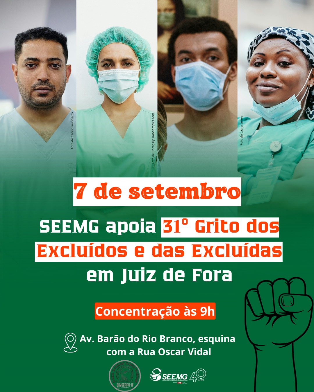 SEEMG apoia o 31º Grito dos Excluídos e das Excluídas em Juiz de Fora