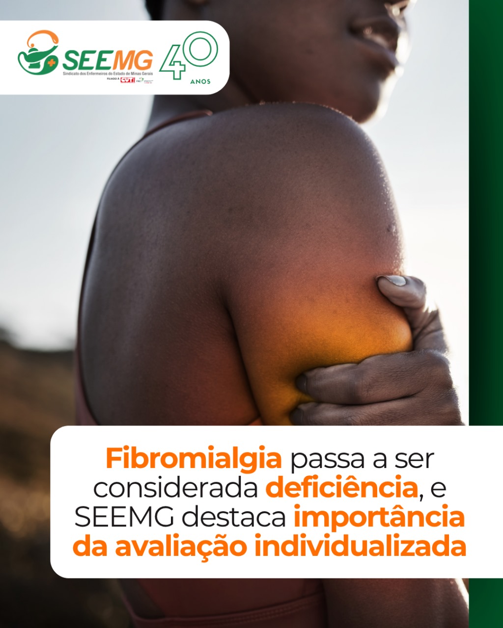 Fibromialgia passa a ser considerada deficiência, e SEEMG destaca importância da avaliação individualizada