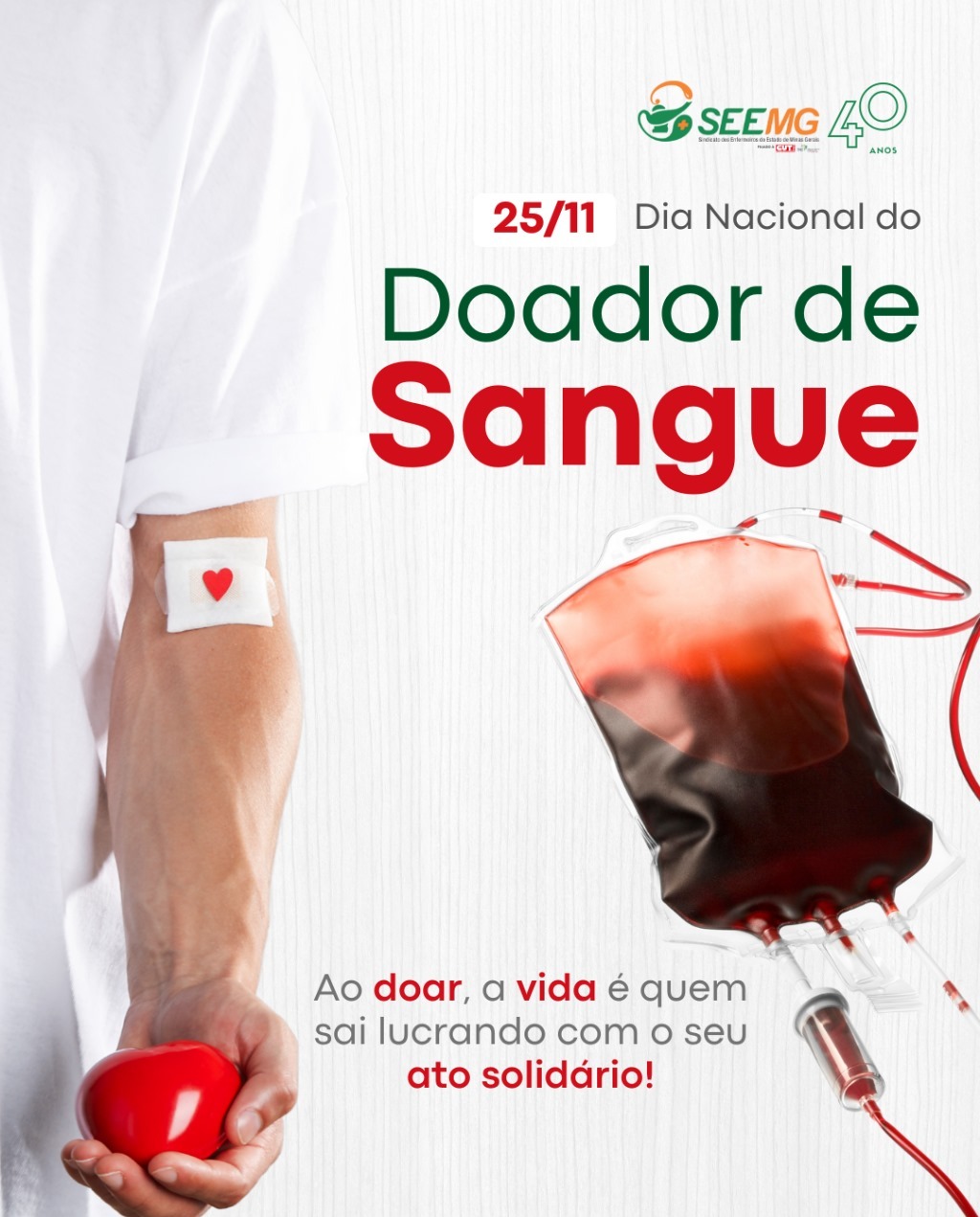25/11 - Dia Nacional do Doador de Sangue