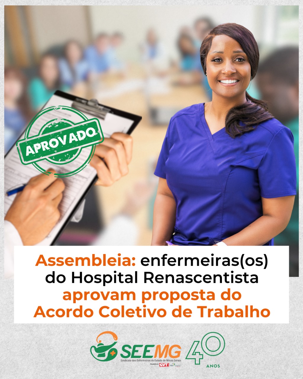 Assembleia: enfermeiras(os) do Hospital Renascentista aprovam proposta do Acordo Coletivo de Trabalho