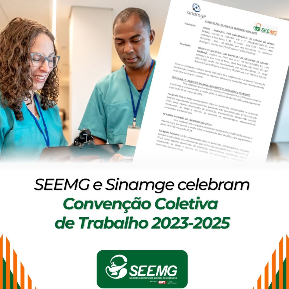 SEEMG e Sinamge celebram Convenção Coletiva de Trabalho 2023-2025